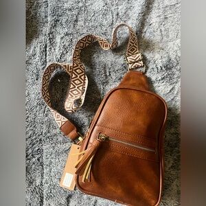 Brown  Crossbody Bag